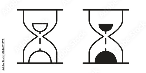 Hourglass icon design element, vector illustration. Editable vector collections.
