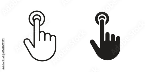 Interactive icon design element, vector illustration. Editable vector collections.