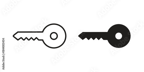 key icon design element, vector illustration. Editable vector collections.