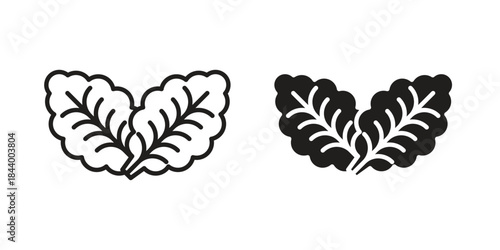 Lettuce icon design element, vector illustration. Editable vector collections.