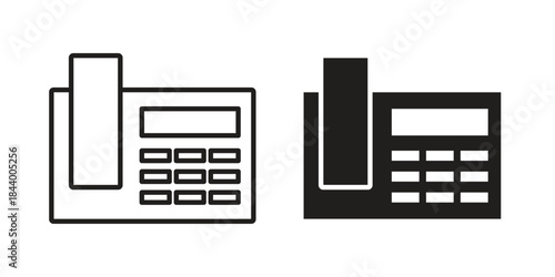Office phone icon design element, vector illustration. Editable vector collections.