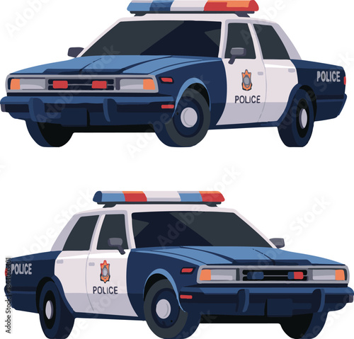 police car vector
