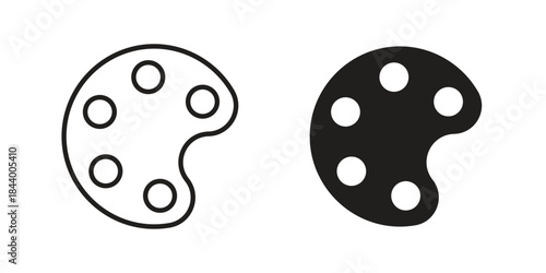 Palette icon design element, vector illustration. Editable vector collections.
