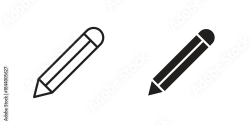 Pencil icon design element, vector illustration. Editable vector collections.