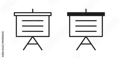 Presentation icon design element, vector illustration. Editable vector collections.