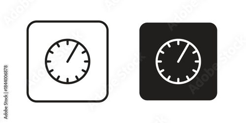 Scale icon design element, vector illustration. Editable vector collections.