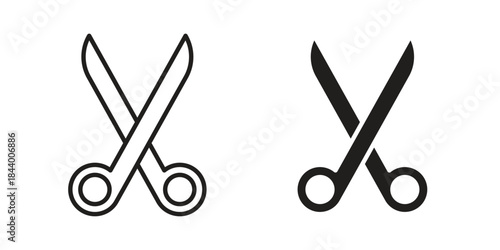 Scissors icon design element, vector illustration. Editable vector collections.