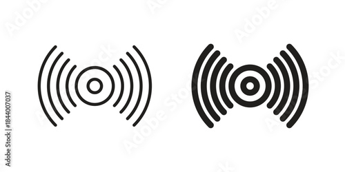 Sensor icon design element, vector illustration. Editable vector collections.
