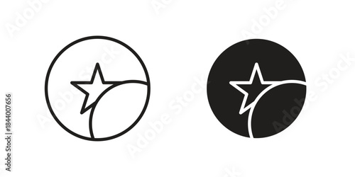 Sticker icon design element, vector illustration. Editable vector collections.