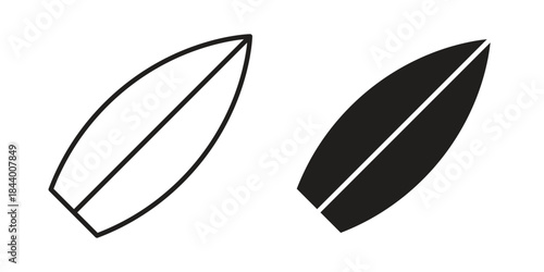 Surfing icon design element, vector illustration. Editable vector collections.