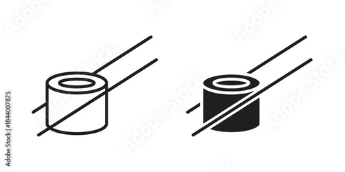 Sushi icon design element, vector illustration. Editable vector collections.