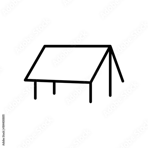 タープをイメージしたアウトドア系アイコン