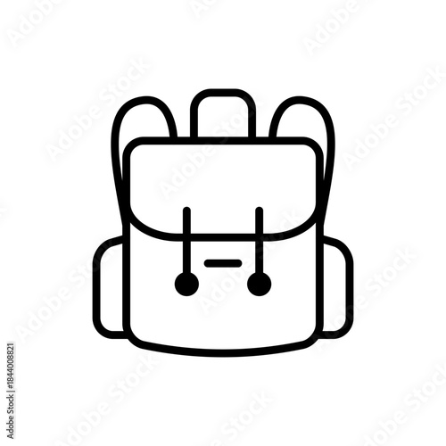 バックパックをイメージしたアウトドア系アイコン