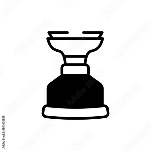 ガスバーナーをイメージしたアウトドア系アイコン