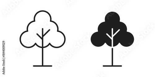 Tree free icon design element, vector illustration. Editable vector collections.