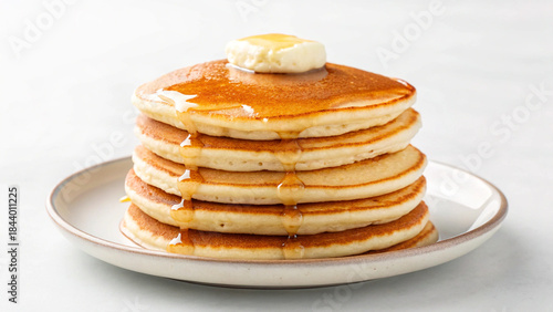 fluffy pancake stack
