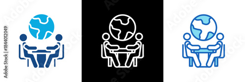 Diplomatic Meeting triplestyle icon