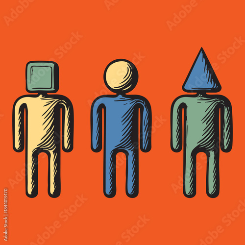 different people  variety of  personality types 