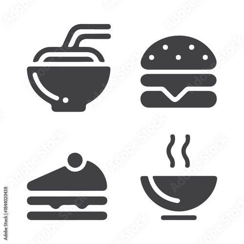 Restaurant Food Symbols Collection