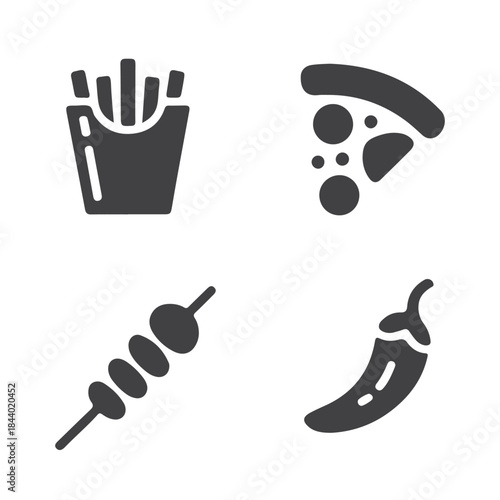 Restaurant Food Symbols Collection