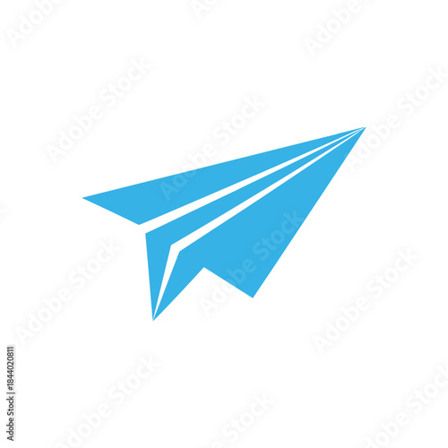 Blue Paper Airplane A Symbol of Flight and Innovation.