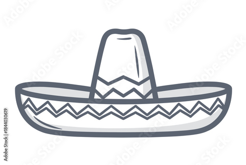 Celebrate Cinco de Mayo with a fun sombrero graphic for your fiesta designs or Mexican-themed event promotions, adding playful cultural flair!