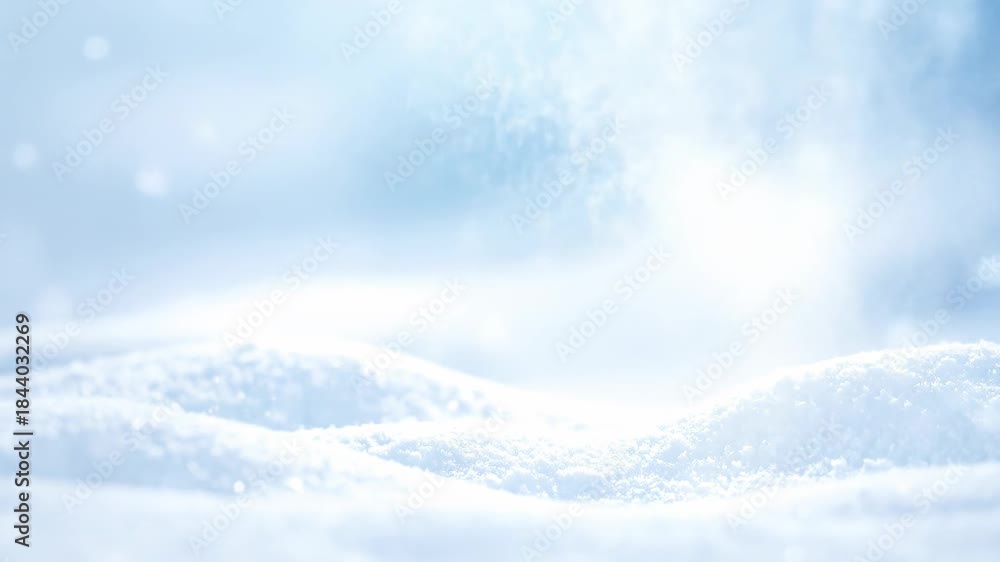 custom made wallpaper toronto digitalAbstract Winter Scene with Snow Drifts Under a Bright Blue Sky and Soft Focus Bokeh Effect