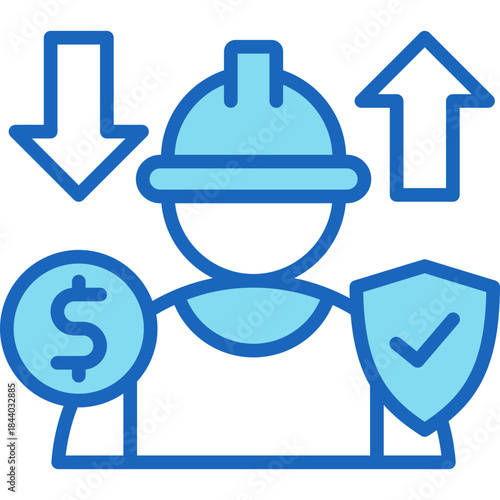 Workers Compensation blue icon