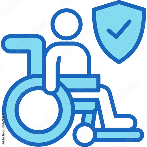 Disability Insurance blue icon
