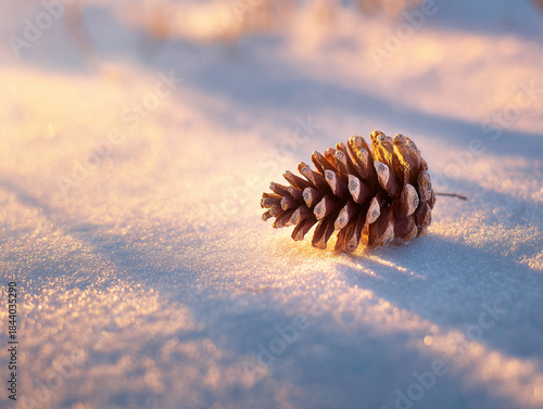 Winter Pinecone Detail