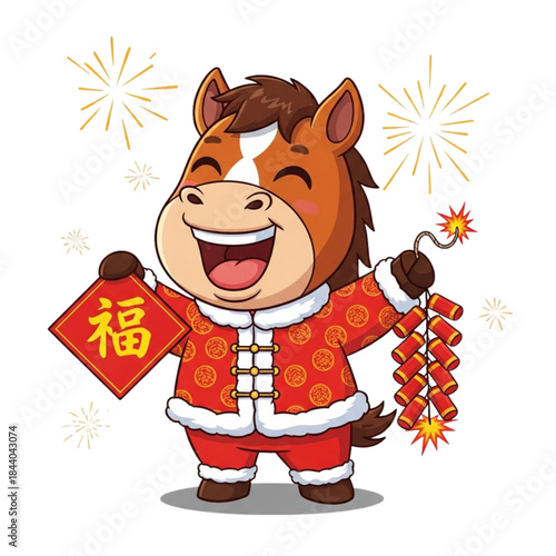 Bild auf Leinwand Chinese New Year of the Horse