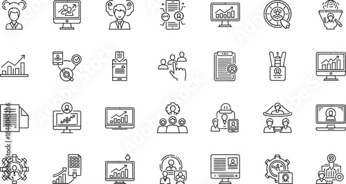 Data Analysis, Employee Management, Strategy, Recruitment, Workflow, Organization, Corporate Tools Collection