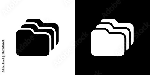 重なったフォルダのアイコン