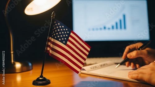Security focused control room inspired by agency american operations with technology screens dark blue lighting and serious professional mood for national protection theme