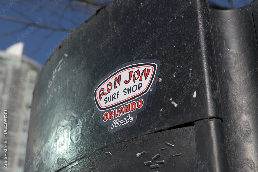 Fototapeta premium Ron Jon Surf Shop sticker in Toronto