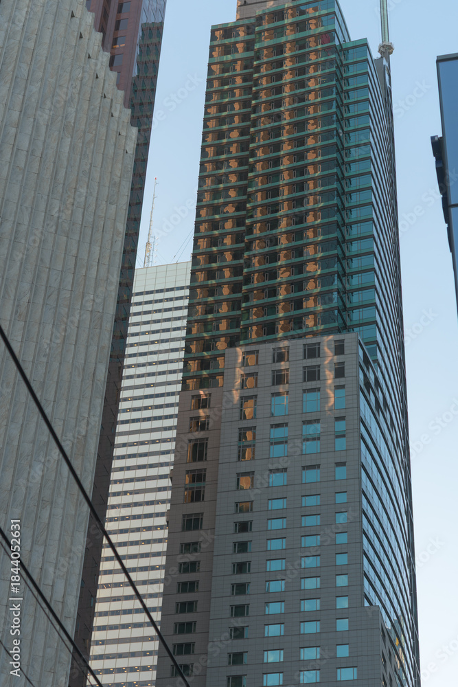 Fototapeta premium east elevation of The St Regis Toronto, designed by Zeidler Architects, developed by Talon Int Developments, completed in 2012, a hotel located at 325 Bay St