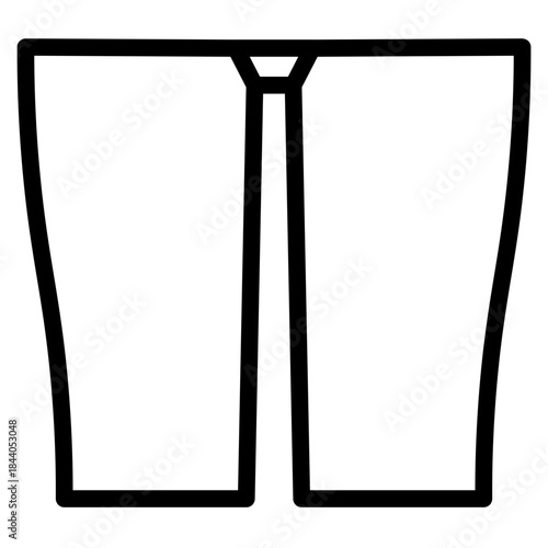 Thighs body outline icon vector design illustrator