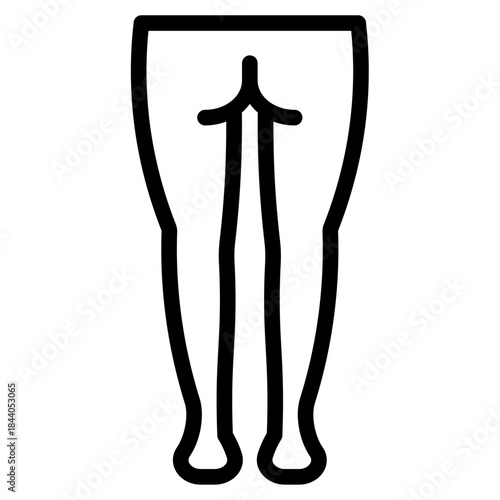 Loer body back body outline icon vector design illustrator