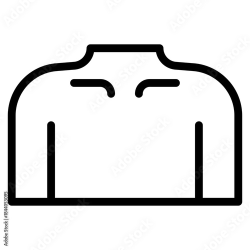 Shoulders body outline icon vector design illustrator