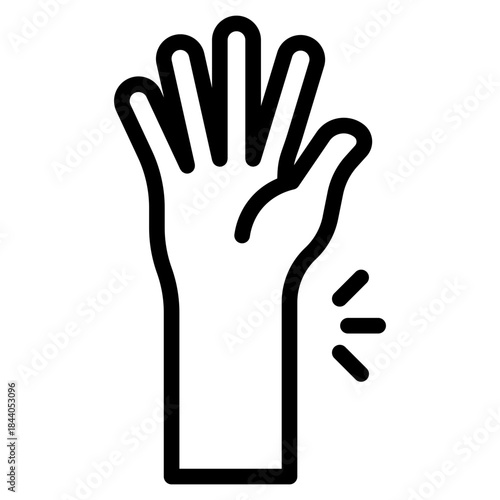 Wrists body outline icon vector design illustrator