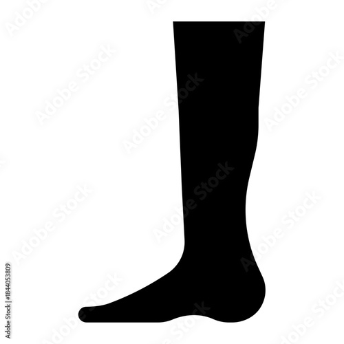 Calves body outline icon glyph vector design illustrator