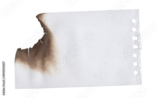 Transparent Cool Burned Paper Edge Texture