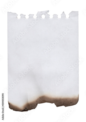 Stylish Transparent Parchment Burned Paper Edge Texture
