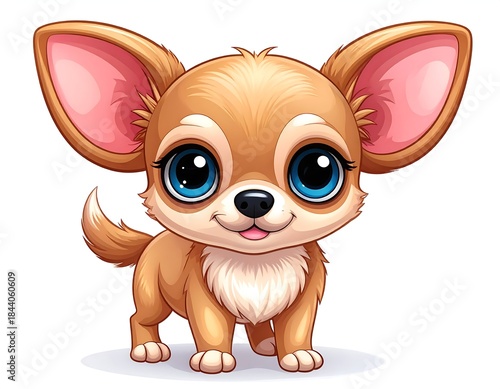 Cute chihuahua cartoon