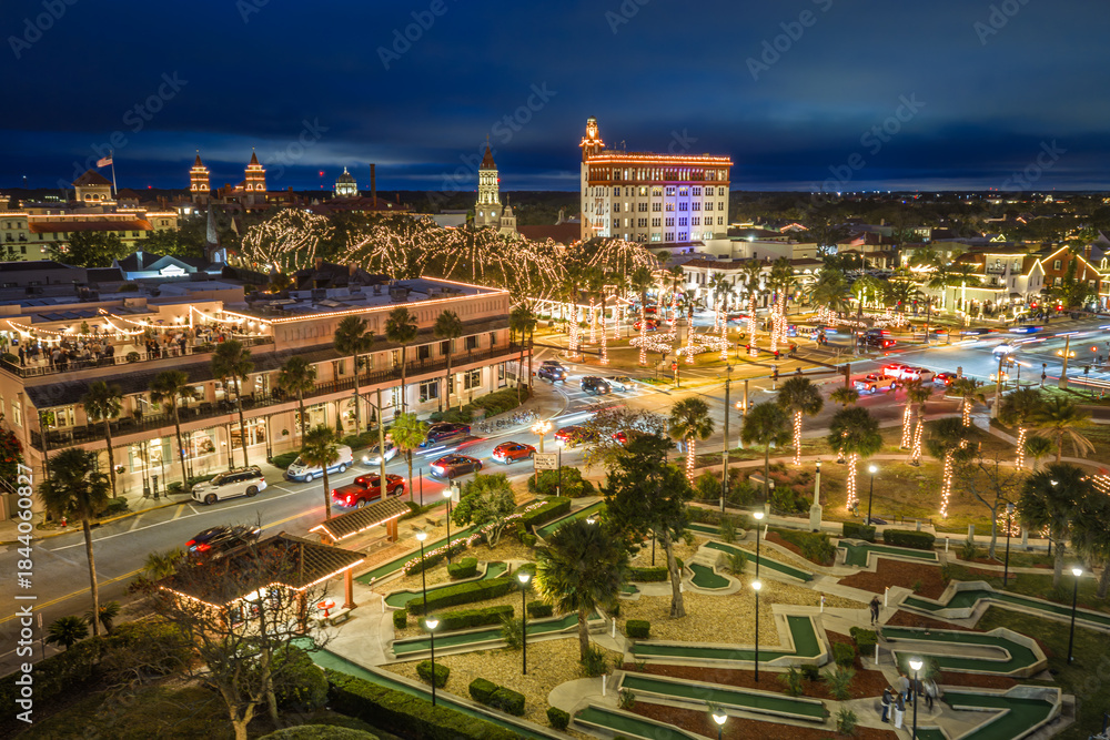Fototapeta premium St. Augustine Night of Lights