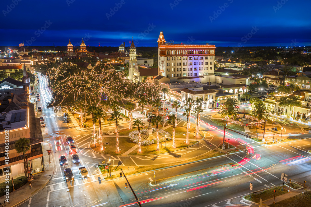 Obraz premium St. Augustine Night of Lights