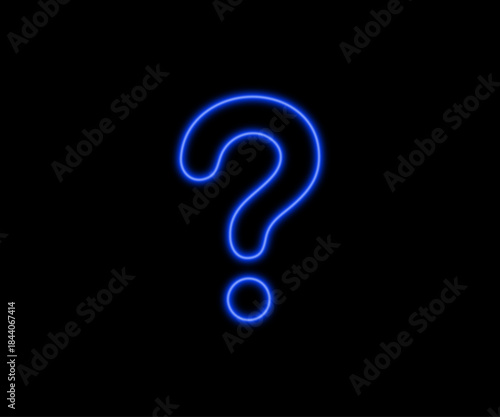 Blue question mark icon. Question mark simple blue style symbol sign for apps and website.