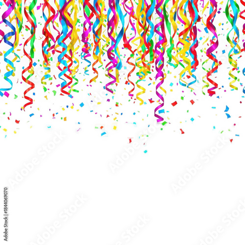 Wallpaper Mural party streamers and confetti Torontodigital.ca