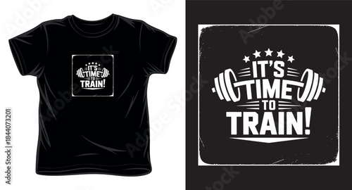 it's time to train graphic vector art t-shirt design print template