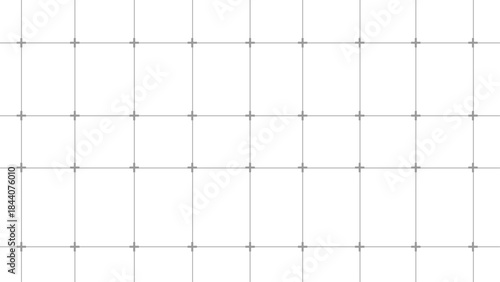 Grid with cross marks for alignment and measurement in technical drawing